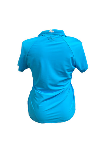 New Tzu Tzu Women's Short Sleeve Lucy Top in Blue Lagoon Size XL MSP$99 - 0