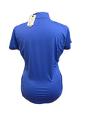 New EP NY Zip Mock Polo w/ Crossover Color - Bluebelle Size L-2
