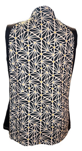 Tail Women's Navy & Yellow Floral Sleeveless Golf Top Size XXL - 0