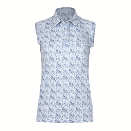 New Swannie Ameeta Sleeveless Polo - Sky