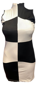 Tail Women's Black & White Patterned Golf Dress Size S-1