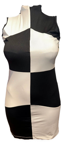 Tail Women's Black & White Patterned Golf Dress Size S