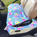 New Best of Golf America Golf Cart Seat Cover - Floral Clubs-1