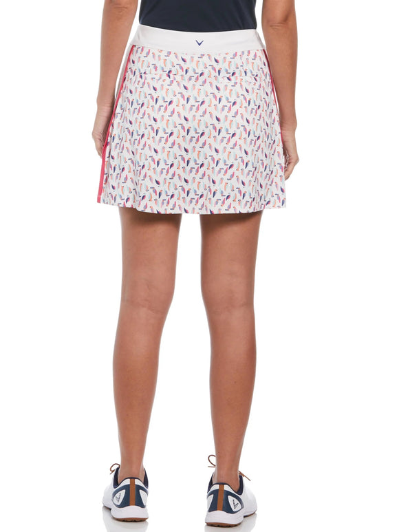 Callaway White Parrot Print Golf Skort Size XL MSP$88