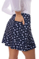 New Golftini Navy Crazy in Love Golf Skort Size XS MSP$110-1