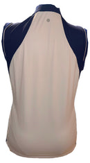 EP NY Women's White Sleeveless Golf Top w/Navy Accents Size XL-2