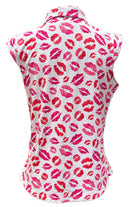 Ibkul  - Lipstick Kisses Sleeveless Size L-2