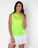 New Sunday Swagger Tropical Glow Sleeveless Women's Golf Top-1