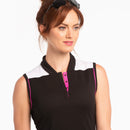 New EP NY Black/White/Pink Colorblock Sleeveless Golf Top MSP$80-3