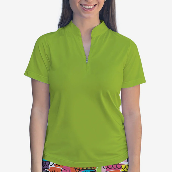 New Skort Obsession Polo Quarter Zip Top