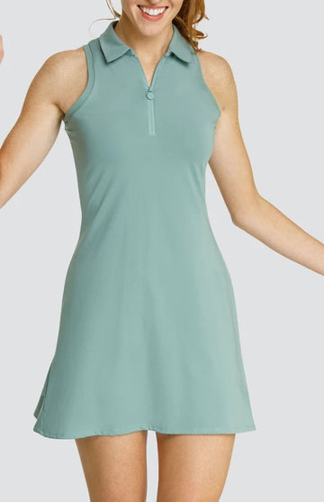 New Tail Activewear Suella 34" Dress - Sage
