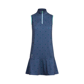 New Ralph Lauren RLX Navy Pineapple Print Golf Dress Size XS MSP$168 - 0