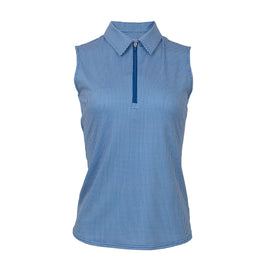 New Jofit Women's Sleeveless Top - Seafarer Check MSP$98