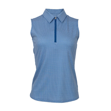 New Jofit Women's Sleeveless Top - Seafarer Check MSP$98