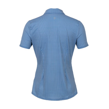 New Jofit Women's Mia Polo - Seafarer Check MSP$99 - 0