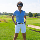 New Jofit Women's Mia Polo - Seafarer Check MSP$99-3