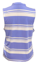 Puma Women's Purple & White Striped Sleeveless Golf Top Size XL-2
