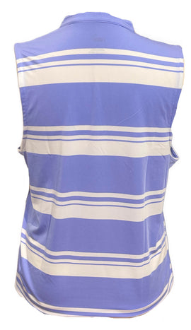 Puma Women's Purple & White Striped Sleeveless Golf Top Size XL - 0