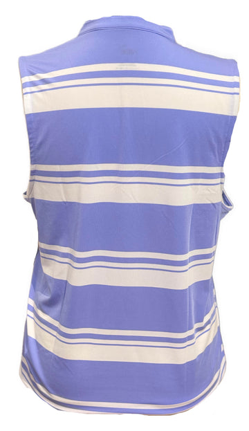 Puma Women's Purple & White Striped Sleeveless Golf Top Size XL - 0