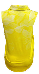 Nike Women's Yellow Patterned Sleeveless Golf Top Size XL-2