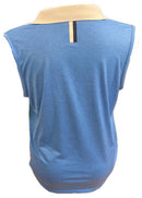 Rhoback Women's Blue Brooke Sleeveless Polo Size XL MSP$96-2