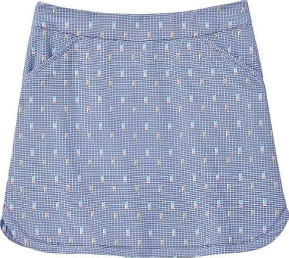 Pter Millar Dominoes Print Alice Petal Hem Skort Size M MSP$99