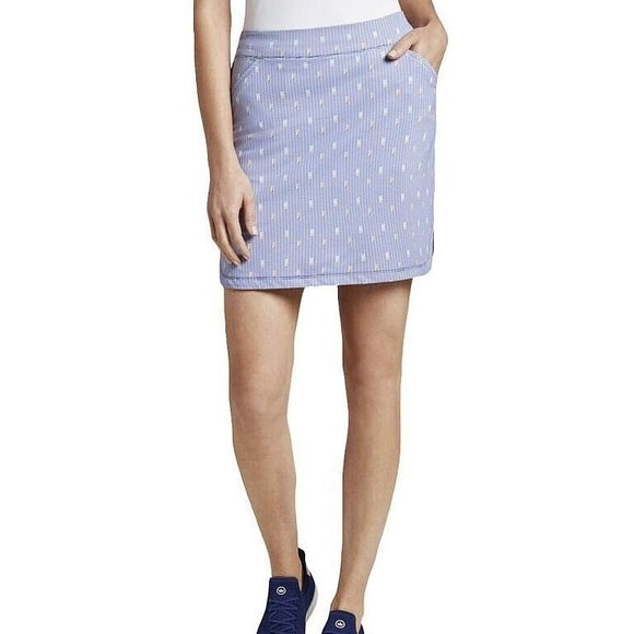 Pter Millar Dominoes Print Alice Petal Hem Skort Size M MSP$99