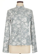 G/Fore Women's Peony Sketch Interlock Jacket - Heather Gray Size M MSP$225-1