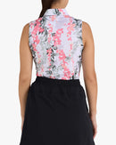 New Bad Birdie Women's Sleeveless Lei'd Golf Top - Brilliant White-2