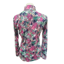 EP NY Women's Pink, Green & Navy Floral Print Golf Pullover Size S-2