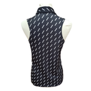 Nike Dri-Fit Black & White Dash Sleeveless Polo Size S-2