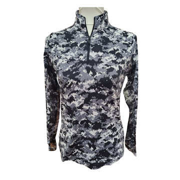 Ibkul Women's Black & Gray Print Golf Pullover Size S MSP$105