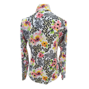 Ibkul Women's White Cheetah & Floral Print Golf Pullover Size S MSP$105-2