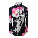 Simplicité by Jamie Sadock Women's Black Patterned Golf Pullover Size S-1