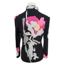 Simplicité by Jamie Sadock Women's Black Patterned Golf Pullover Size S-2