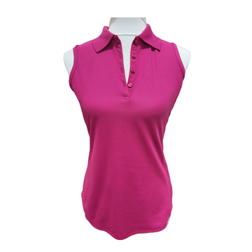 Greg Norman Women's Deep Pink Sleeveless Golf Top Size XS
