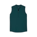 New Puma Women's Aerlon Mock Sleeveless Golf Polo- Green Terrain MSP$60-1