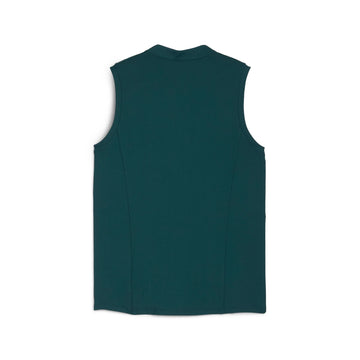 New Puma Women's Aerlon Mock Sleeveless Golf Polo- Green Terrain MSP$60 - 0