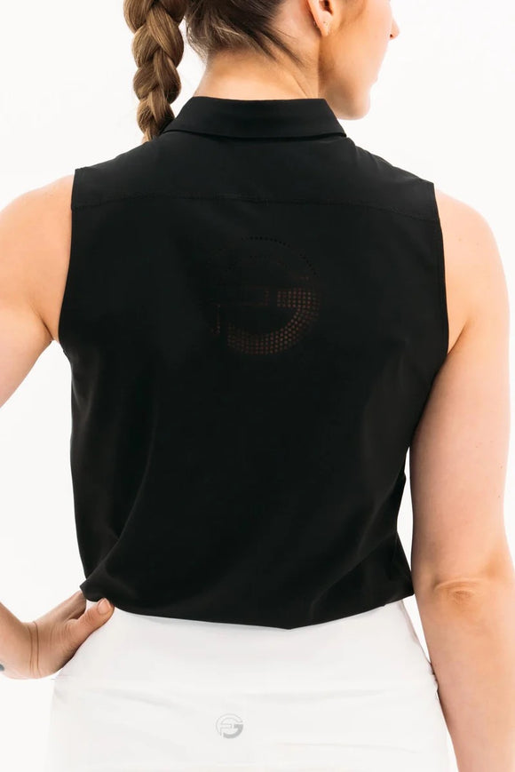 Foray Golf Women's Black Core Sleeveless Golf Top Size S MSP$98
