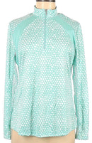 Bermuda Sands Chrissy Long Sleeve Sun Shirt - Aruba Blue  Size M MSP$85-1