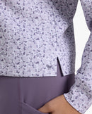 New Women's Bad Birdie At EAse Quarterzip - Garden Gala - Lavender Blue-2
