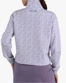 New Women's Bad Birdie At EAse Quarterzip - Garden Gala - Lavender Blue-3