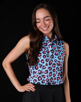 New Sunday Swagger Sleeveless Golf Top - Vice Cat