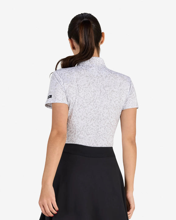 New Bad Birdie Women's Core Performance Golf Polo - Salt Shaker