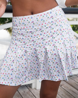 New Kenny Flowers White Margaritaville Golf Skort