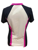 Tail White Label Navy, White & Hot Pink Colorblock Polo Size S-2
