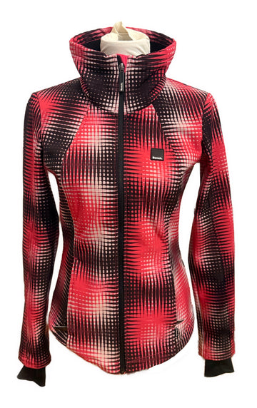 Bench Urbanwear Magenta & Black Full Zip Jacket Size S