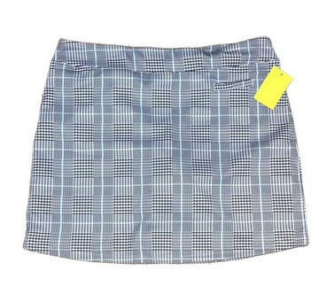 Pebble Beach Black & White Plaid Golf Skort Size M