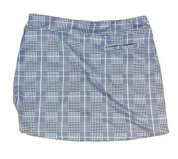 Pebble Beach Black & White Plaid Golf Skort Size M - 0