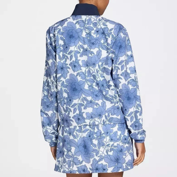 Walter Hagen Blue & White Blooms Wind Pullover Size M - 0